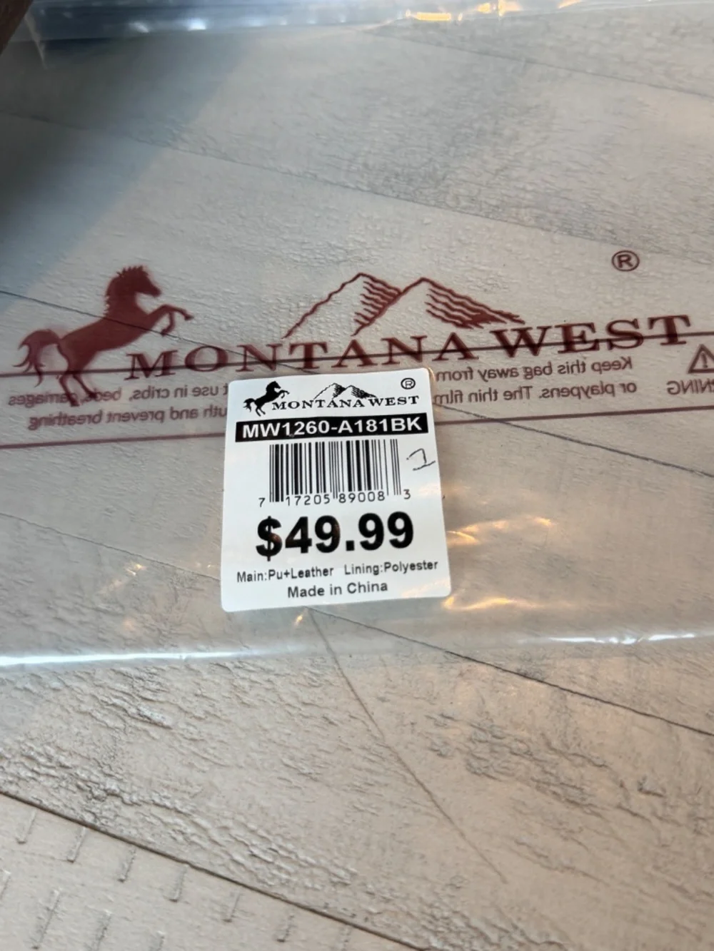 Montana West Genuine Hair-On Cowhide Ring Handle Wristlet Clutch Bag
